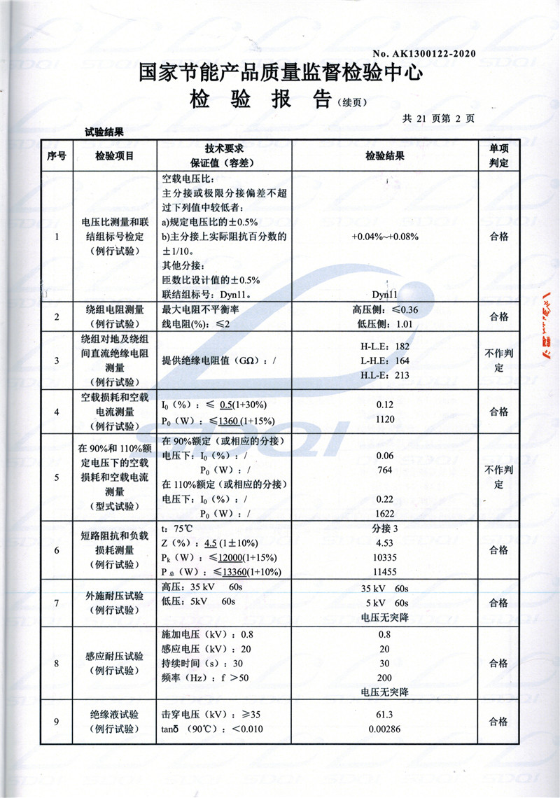 高低压试验报告-S11-1250庆元庆元庆元油浸式变压器-2.jpg